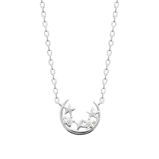 Collier femme argent oxyde de zirconium Maison de la Bijouterie VW36W645