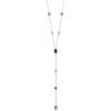 Collier femme argent oxydes vertes Maison de la Bijouterie VW3V4Z45