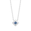 Collier femme argent pendentif bleu Maison de la Bijouterie VW3UV545