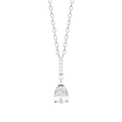Collier femme argent pendentif goutte Maison de la Bijouterie VW3UWW45