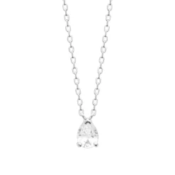 Collier femme argent pendentif goutte Maison de la Bijouterie VW3UW445