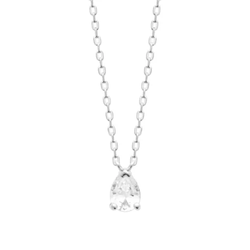 Collier femme argent pendentif goutte Maison de la Bijouterie VW3UW445