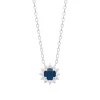 Collier femme argent pendentif pierre bleue Maison de la Bijouterie VW3UW045