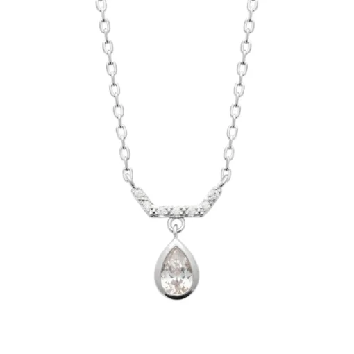 Collier femme argent pendentif goutte oxyde Maison de la Bijouterie VW3WYZ45