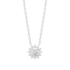 Collier femme argent pendentif oxyde de zirconium Maison de la Bijouterie VW3U6U45