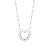 Collier femme argent pendentif cœur fantaisie Maison de la Bijouterie VW3U6345