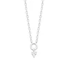 Collier femme argent pendentif oxyde de zirconium Maison de la Bijouterie VW3VU345