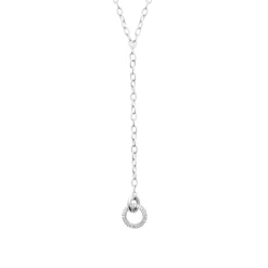Collier femme argent pendentif anneau Maison de la Bijouterie VW355Z45