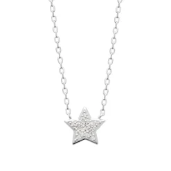 Collier femme argent pendentif étoile oxyde Maison de la Bijouterie VW3W5U45