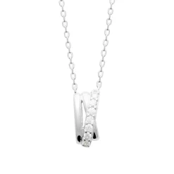 Collier femme argent pendentif oxyde de zirconium Maison de la Bijouterie VW3V4545