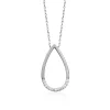 Collier femme argent pendentif goutte Maison de la Bijouterie VW30YV45