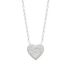 Collier femme argent pendentif cœur oxyde Maison de la Bijouterie VW3W5V45