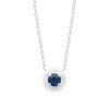 Collier femme argent pendentif pierre bleue Maison de la Bijouterie VW3UVZ45