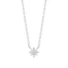 Collier femme argent pendentif étoile oxyde Maison de la Bijouterie VW3W5045