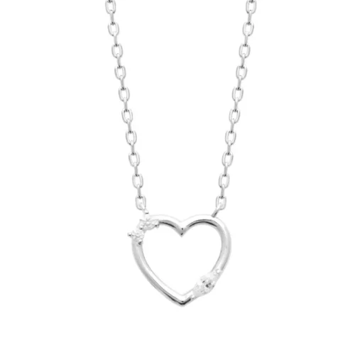 Collier femme argent pendentif cœur fantaisie Maison de la Bijouterie VW3U6Y45