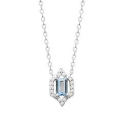Collier femme argent pendentif oxyde de zirconium Maison de la Bijouterie VW3W0345