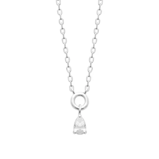 Collier femme argent pendentif oxyde de zirconium Maison de la Bijouterie VW3VU445
