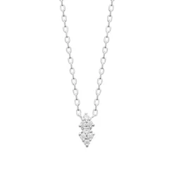 Collier femme argent pendentif oxyde de zirconium Maison de la Bijouterie VW3W6345