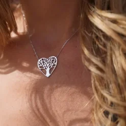 Collier femme argent rhodié - WYZ45445