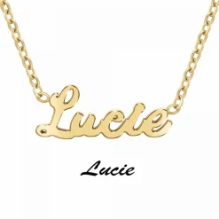Collier Femme Athème - B2689-DORE-LUCIE Acier Doré