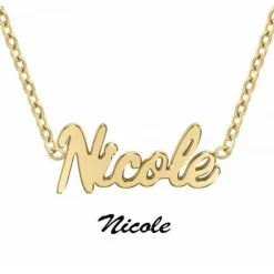 Collier Femme Athème - B2689-DORE-NICOLE Acier Doré