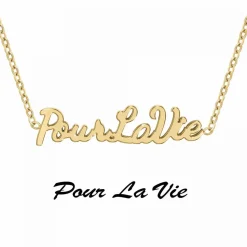 Collier Femme Athème - B2689-DORE-POURLAVIE Acier Doré