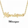 Collier Femme Athème - B2689-DORE-MONIQUE Acier Doré