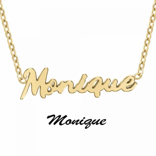 Collier Femme Athème - B2689-DORE-MONIQUE Acier Doré