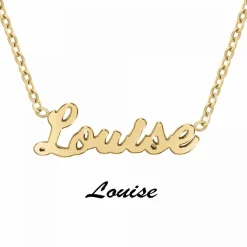 Collier Femme Athème - B2689-DORE-LOUISE Acier Doré