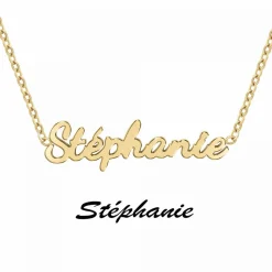 Collier Femme Athème - B2689-DORE-STEPHANIE Acier