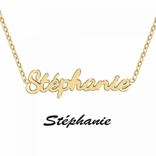 Collier Femme Athème - B2689-DORE-STEPHANIE Acier