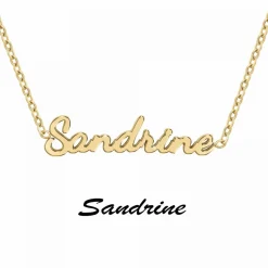 Collier Femme Athème - B2689-DORE-SANDRINE Acier Doré