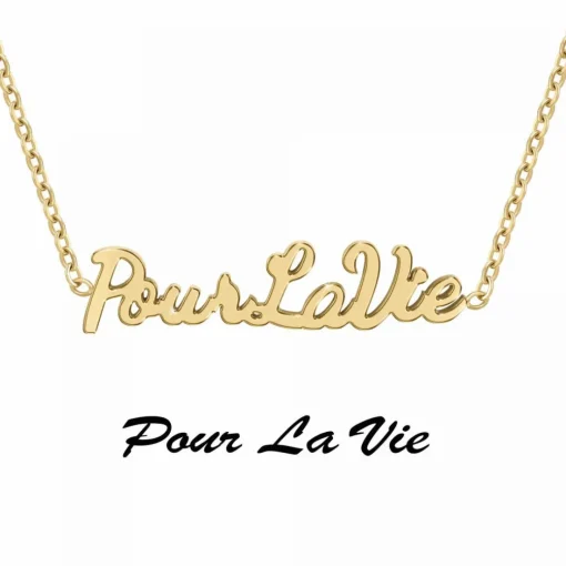 Collier Femme Athème - B2689-DORE-POURLAVIE Acier Doré
