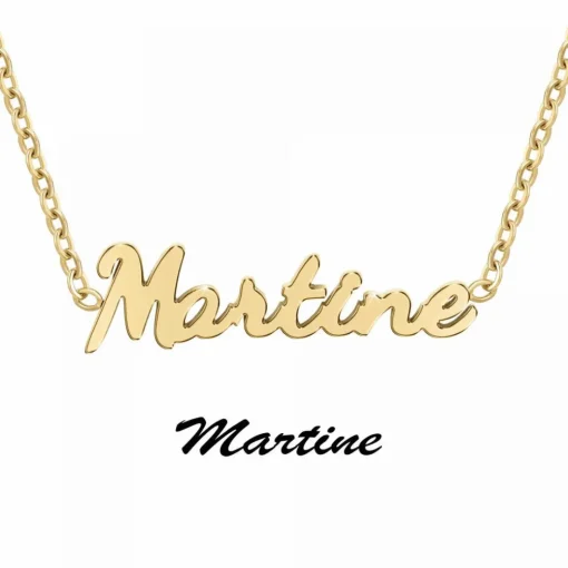 Collier Femme Athème - B2689-DORE-MARTINE Acier Doré