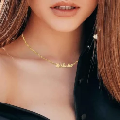 Collier Femme Athème - B2689-DORE-NATHALIE Acier Doré