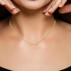 Collier Femme Athème - B2689-DORE-MARIA Acier Doré