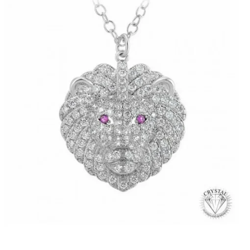 Collier Femme Athème - B2425-LION Métal Argent