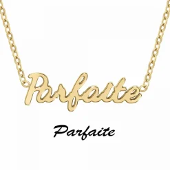 Collier Femme Athème B2689-DORE-PARFAITE - Acier Doré