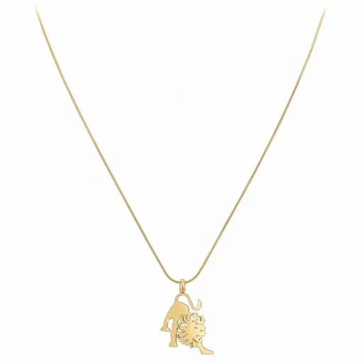 Collier Femme Athème B2427-LION - Acier Doré
