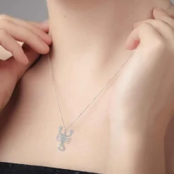Collier Femme Athème B2425-SCORPION - Métal Argent