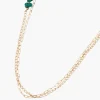 Collier Femme Balaboosté Fermoir T Avec Pierres Et Chaine - 3502456533103 Métal Vert