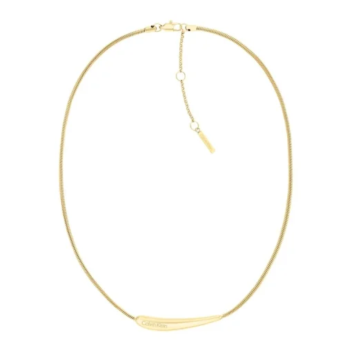 Collier Femme Calvin Klein Elongated Drops - 35000339 Acier Doré