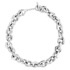 Collier Femme Calvin Klein Bijoux Statement Links Sculptural - 35000652 Acier Argent