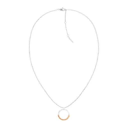 Collier Femme Calvin Klein Soft Square - 35000453 Acier Argent, Doré rose