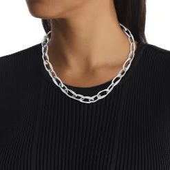 Collier Femme Calvin Klein Bijoux Harmonious Connection Sculptural - 35000683 Acier Argent