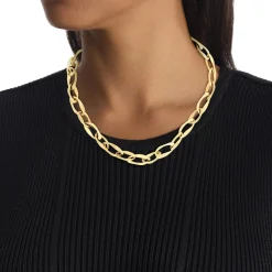 Collier Femme Calvin Klein Bijoux Harmonious Connection Sculptural - 35000682 Acier Doré