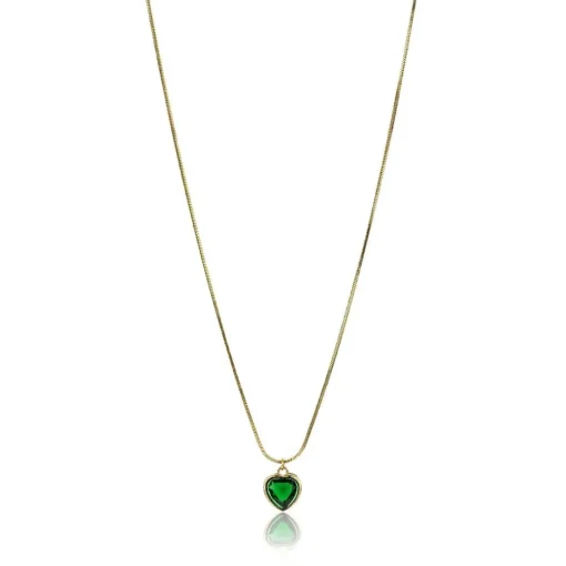 Collier femme Emily Westwood EWN23072G - Acier Doré et Vert