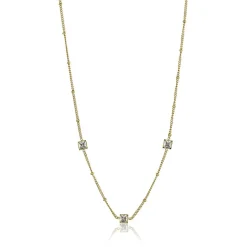 Collier femme Emily Westwood EWN23083G - Acier Doré et Blanc