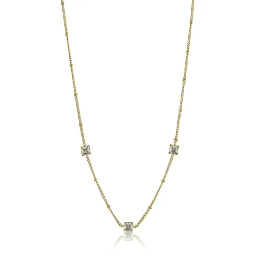 Collier femme Emily Westwood EWN23083G - Acier Doré et Blanc