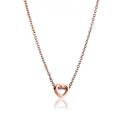 Collier Femme Emily Westwood WN1003R - Acier Doré rose